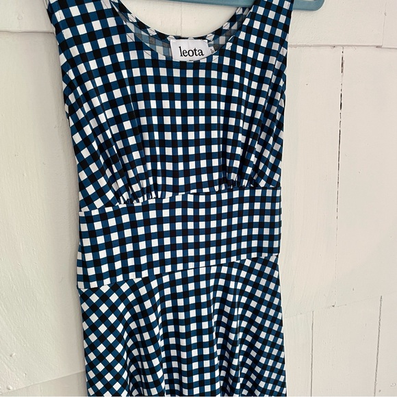 Leota Gingham Midi Dress, Size Small - Picture 4 of 9